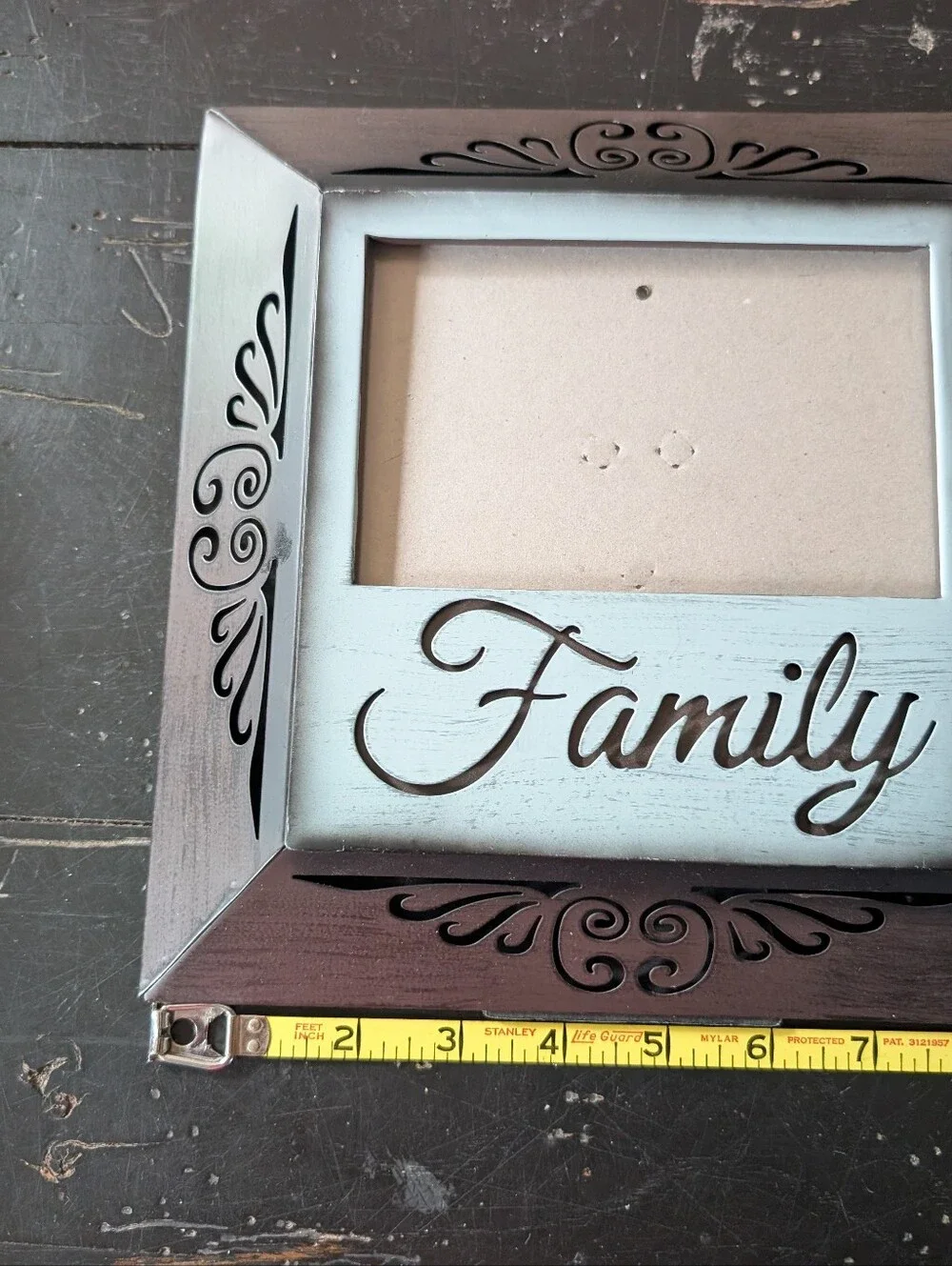 Vintage-style Square Metal Tabletop 